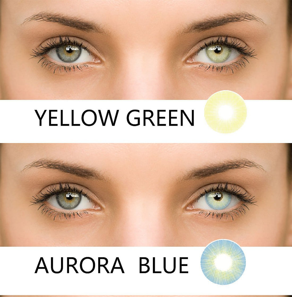 AURORA 7 Colors (12 Month) Coloured Contact Lenses Cosmetic Makeup Lens (Buy 3 get 1 Free)