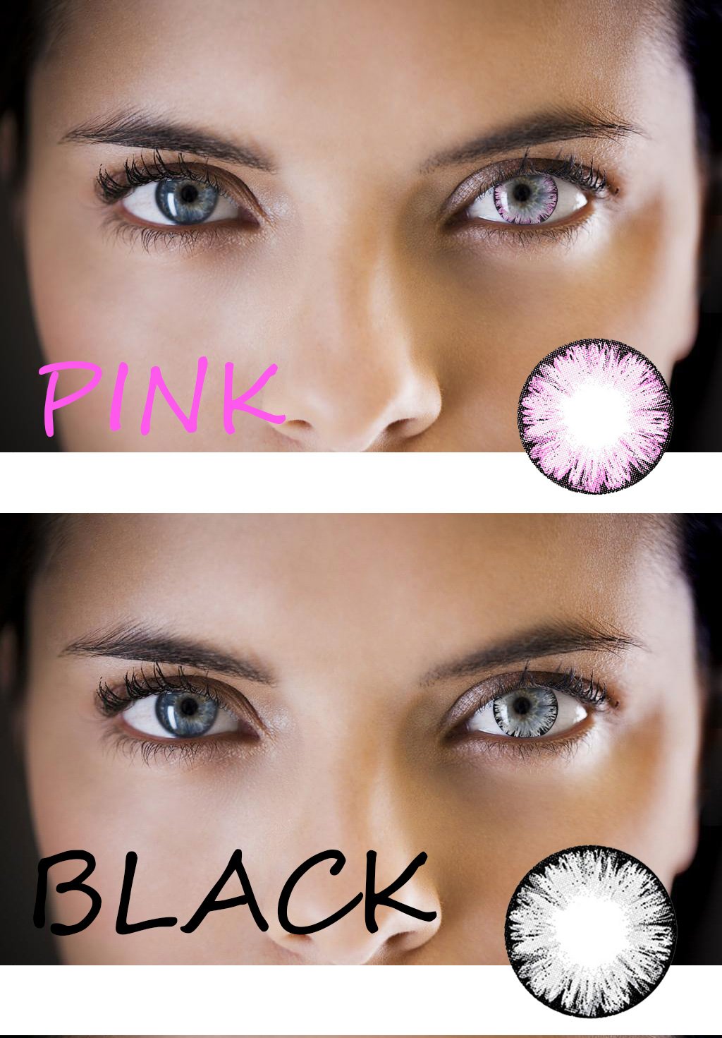 MAXIY GIRL 7 Colors (12 Month) Colored Contact Lenses under $10 (Buy 3 get 1 Free)
