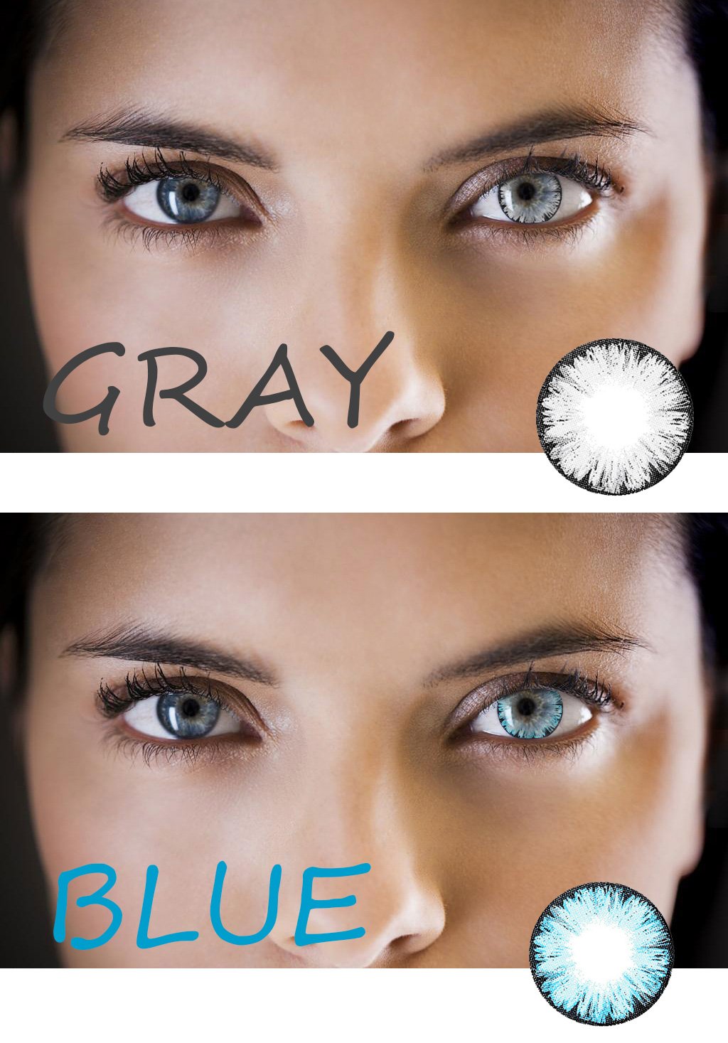 MAXIY GIRL 7 Colors (12 Month) Colored Contact Lenses under $10 (Buy 3 get 1 Free)