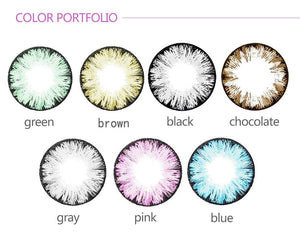 MAXIY GIRL 7 Colors (12 Month) Colored Contact Lenses under $10 (Buy 3 get 1 Free)