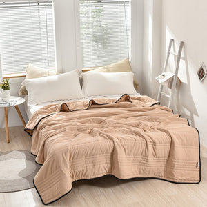 🔥Summer time limit-50% DISCOUNT-❄️Cool Ice Silk Summer Blanket Queen King Size-Perfect for summer