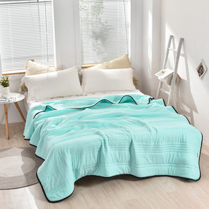 🔥Summer time limit-50% DISCOUNT-❄️Cool Ice Silk Summer Blanket Queen King Size-Perfect for summer