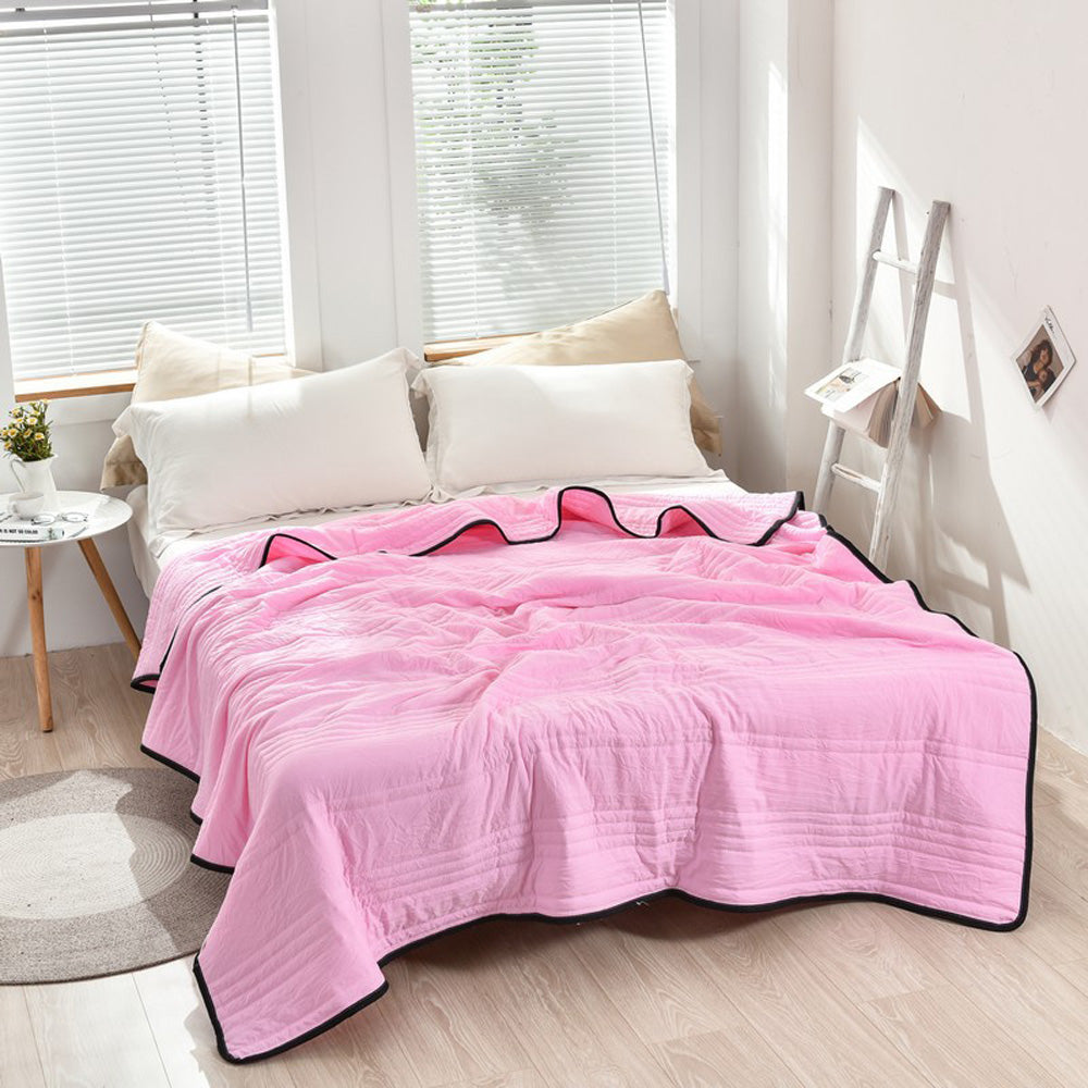 🔥Summer time limit-50% DISCOUNT-❄️Cool Ice Silk Summer Blanket Queen King Size-Perfect for summer