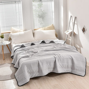 🔥Summer time limit-50% DISCOUNT-❄️Cool Ice Silk Summer Blanket Queen King Size-Perfect for summer