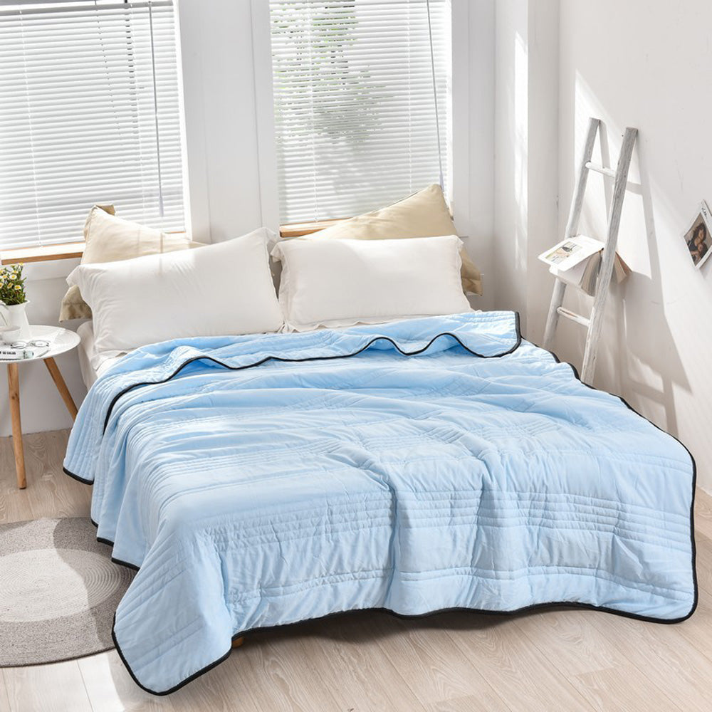 🔥Summer time limit-50% DISCOUNT-❄️Cool Ice Silk Summer Blanket Queen King Size-Perfect for summer
