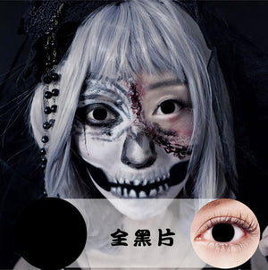 Blind Black Halloween Color Contact Lenses