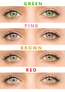 Coloured Lenses Color Contact Lenses (12 Month) (Buy 3 get 1 Free)