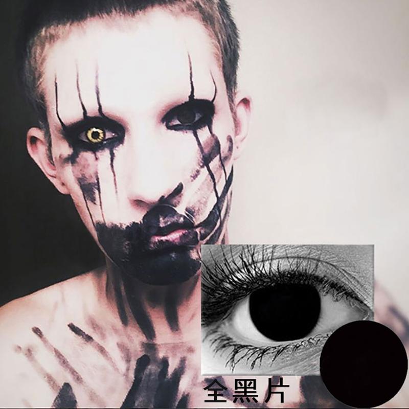 Blind Black Halloween Color Contact Lenses