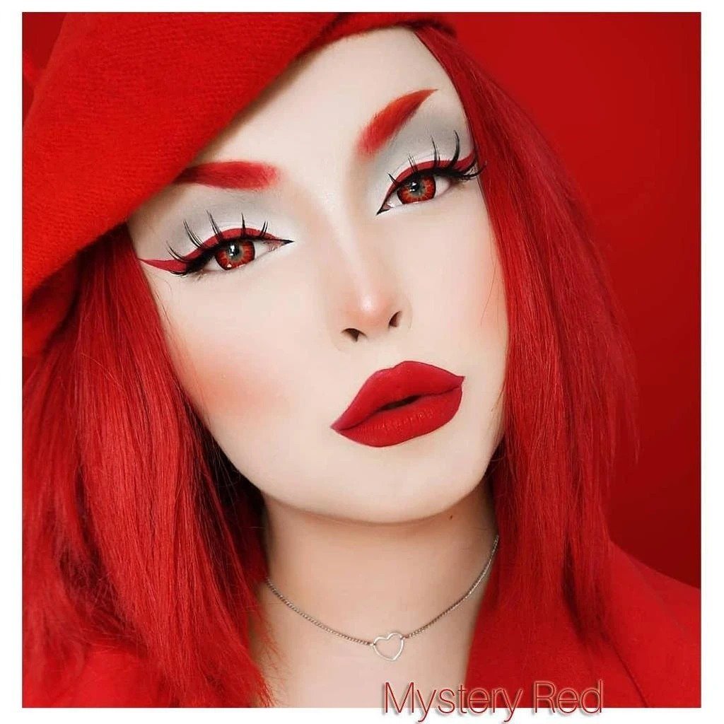 Mystery Red Halloween Colored Contacts