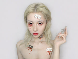 Blind Black Halloween Color Contact Lenses