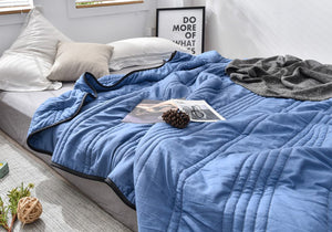 🔥Summer time limit-50% DISCOUNT-❄️Cool Ice Silk Summer Blanket Queen King Size-Perfect for summer
