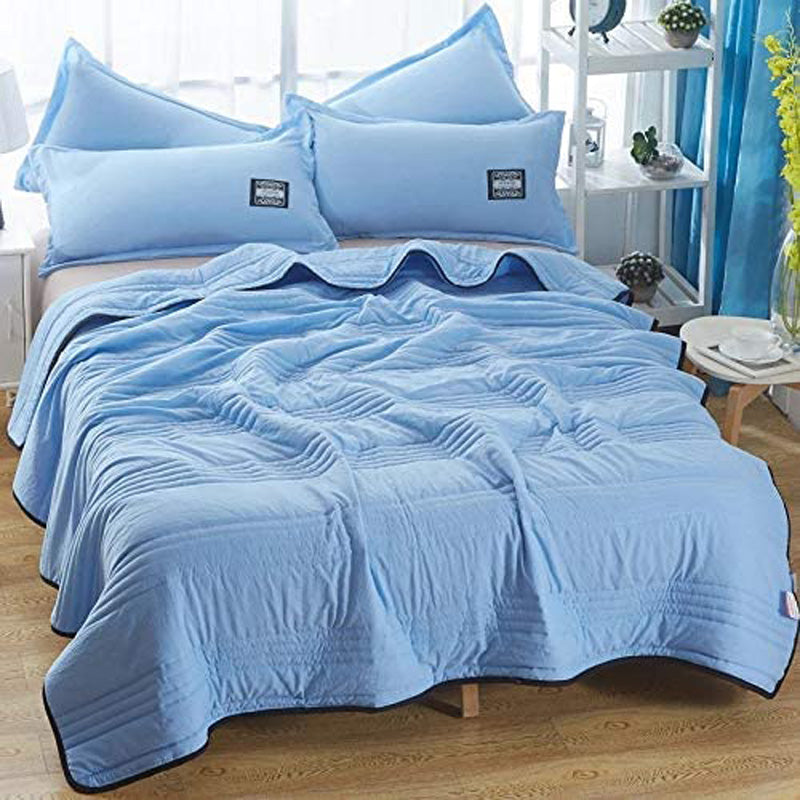 🔥Summer time limit-50% DISCOUNT-❄️Cool Ice Silk Summer Blanket Queen King Size-Perfect for summer