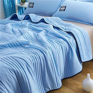 🔥Summer time limit-50% DISCOUNT-❄️Cool Ice Silk Summer Blanket Queen King Size-Perfect for summer