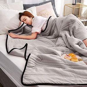 🔥Summer time limit-50% DISCOUNT-❄️Cool Ice Silk Summer Blanket Queen King Size-Perfect for summer