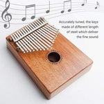 17 keys Kalimba Thumb Piano Finger Piano Therapy Musical Instrument