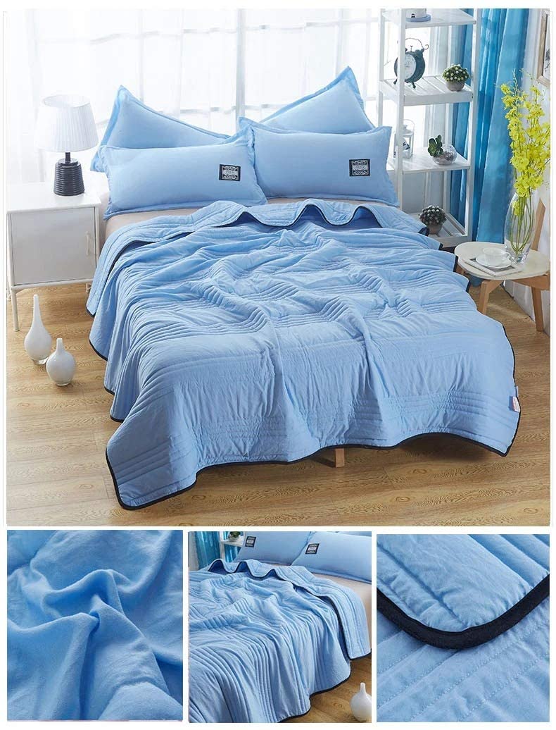 🔥Summer time limit-50% DISCOUNT-❄️Cool Ice Silk Summer Blanket Queen King Size-Perfect for summer