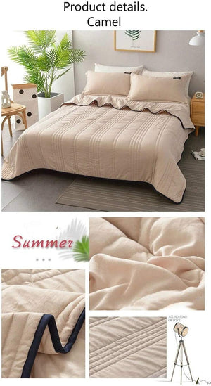 🔥Summer time limit-50% DISCOUNT-❄️Cool Ice Silk Summer Blanket Queen King Size-Perfect for summer