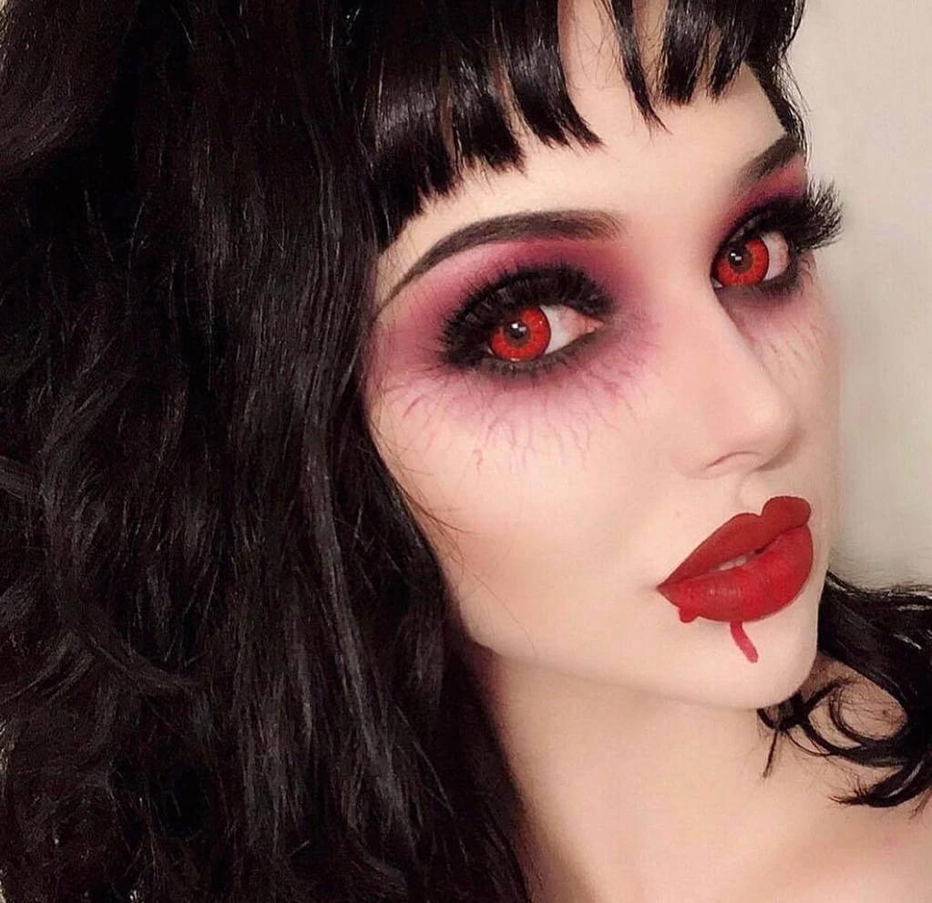 Mystery Red Halloween Colored Contacts