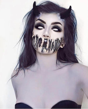 Blind White Halloween Colored Contact Lenses