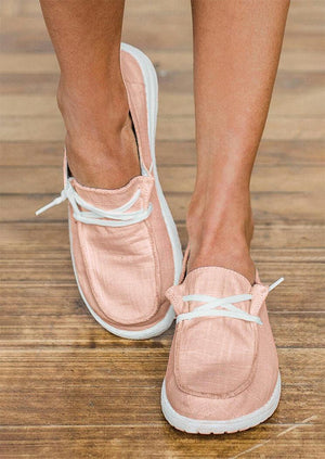 Cow Print Lace Up Round Toe Flat Sneakers