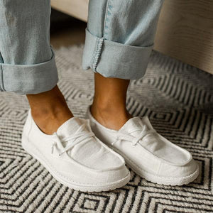 Cow Print Lace Up Round Toe Flat Sneakers