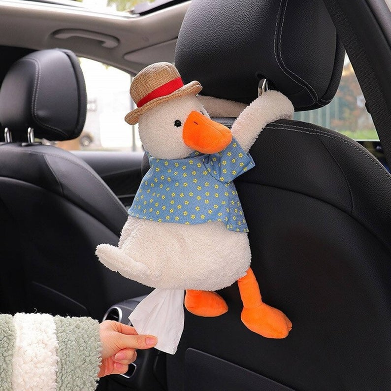 Duck Creative Ass Tissue Box Cute Animals Car Paper Boxes Lovely Napkin Holder for Car Seat